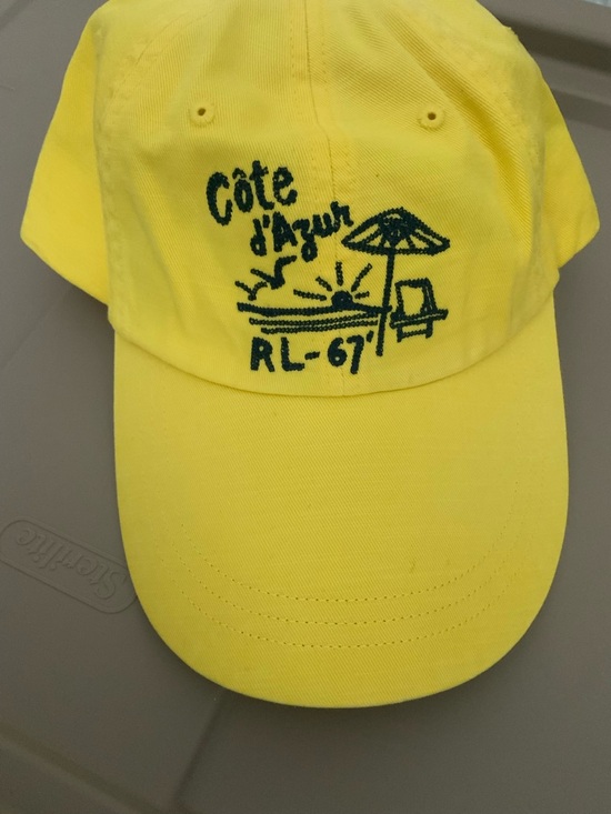 Polo Ralph Lauren Other - NWT Polo Ralph Lauren COTE d'AZUR HAT Lthr Strapback LONG BRIM Cap YELLOW Adult